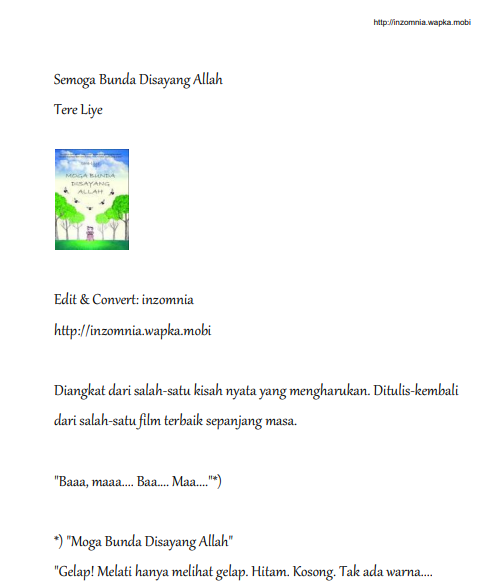 Moga Bunda Disayang Allah - Tere Liye